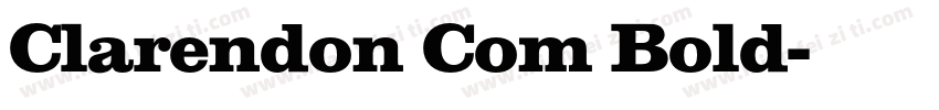 Clarendon Com Bold字体转换